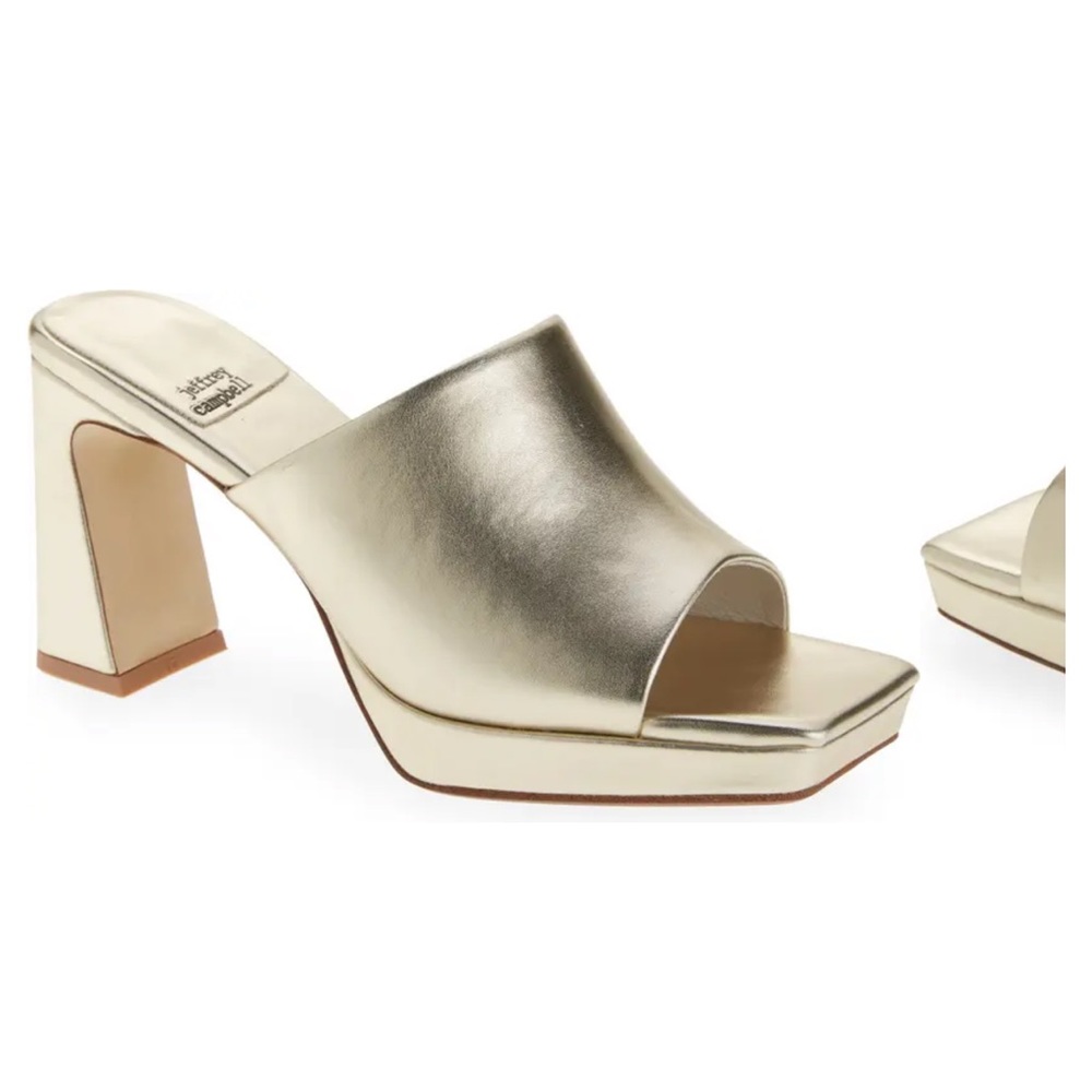 Gold shoes